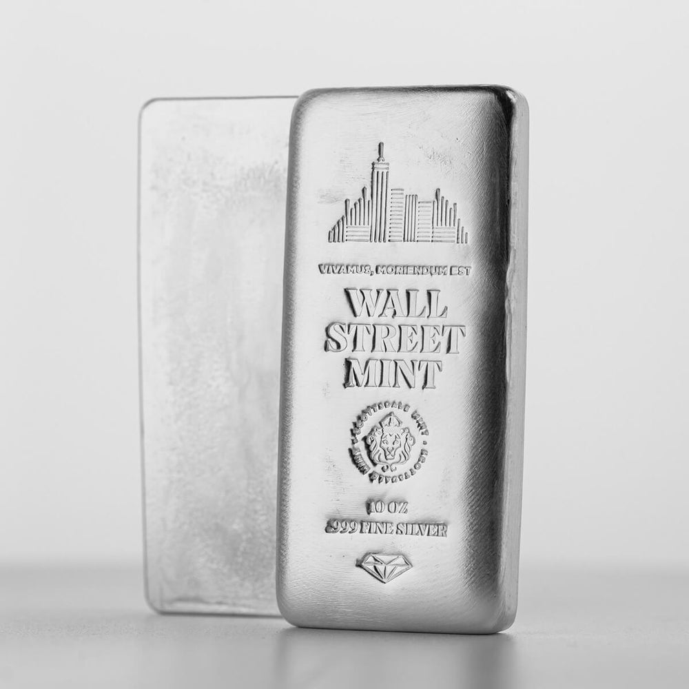 
                  
                    Wall Street Mint 10oz Silver Bar
                  
                