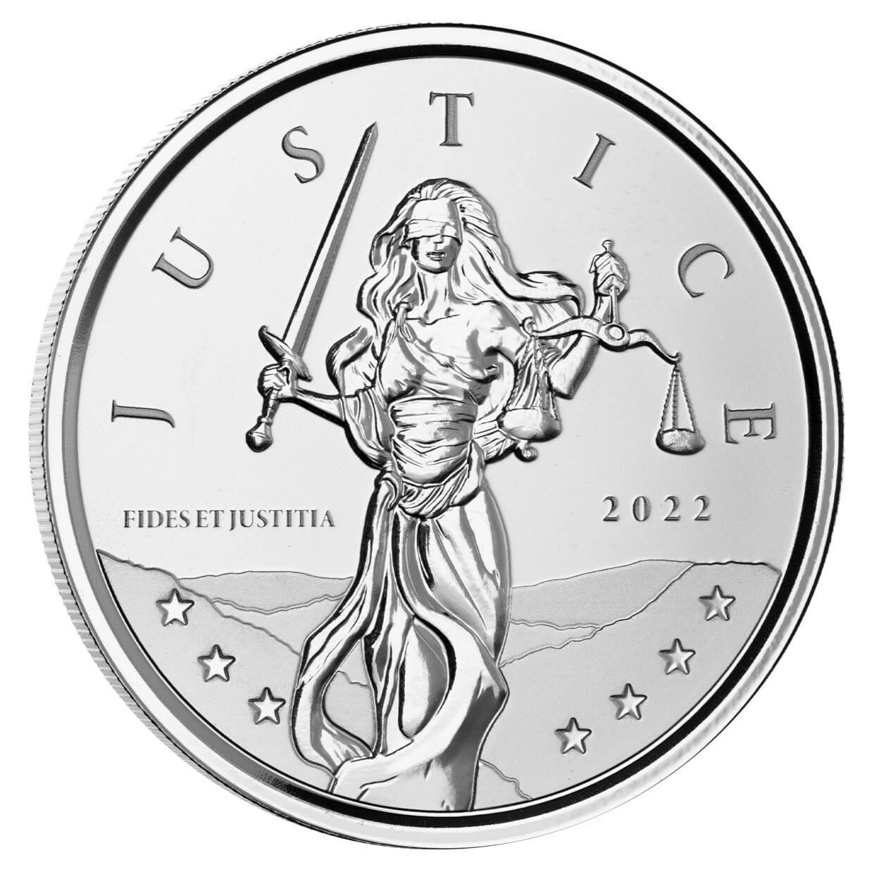 
                  
                    Lady Justice 1oz Silver Coin
                  
                