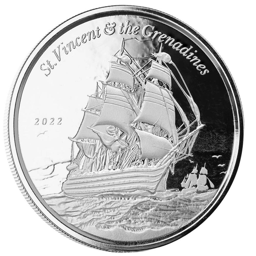 Vincent Warship 1oz Silver Round