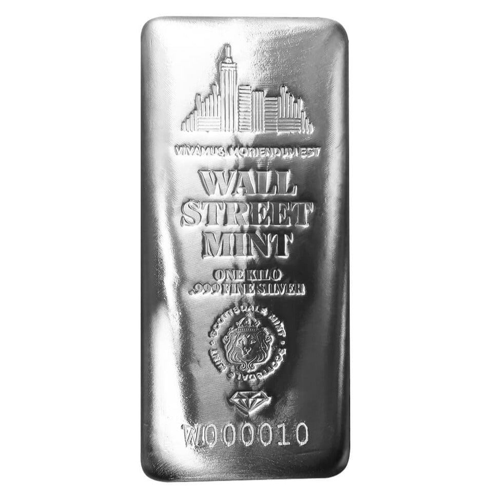 Wall Street Mint 1kg Silver Bar